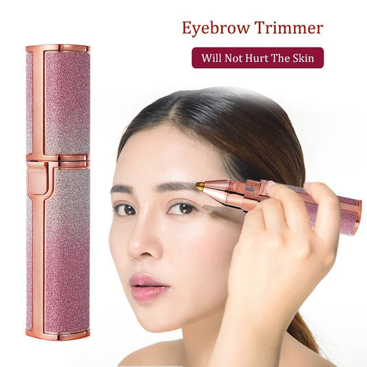 Portable 2 IN 1 Electric Epilator Eyebrow Trimmer