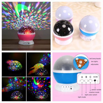 Led Rotating Night Light | Star Master Children Projector