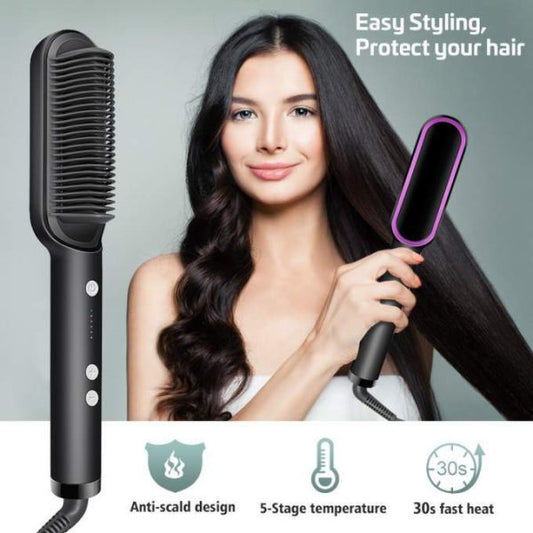 Straightener Brush Comb (random Color)